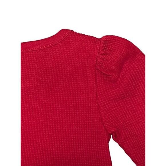 Baby GAP Thermal Top Girls Size 3 New with Tags Shirred Sleeve - Picture 3 of 6